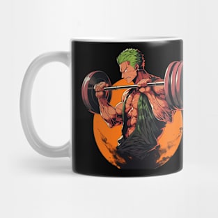 zoro lifting weight Mug